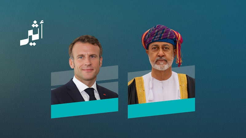 جلالة السلطان يبحث مع الرئيس الفرنسي جهود التهدئة وإنهاء الصراع 