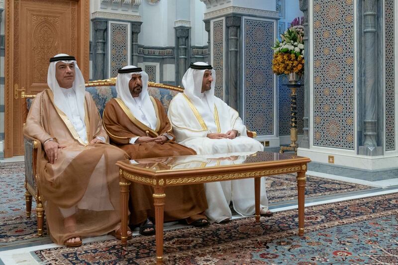 جلالة السلطان يستقبل حاكم الشارقة