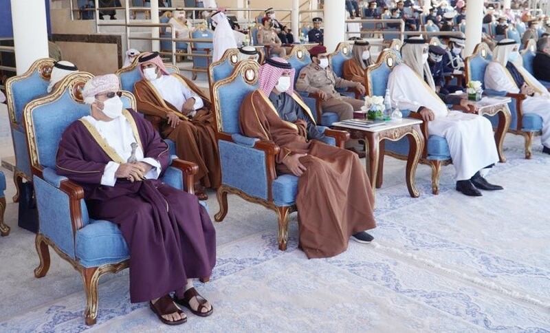 أمير قطر يستقبل حمود بن فيصل