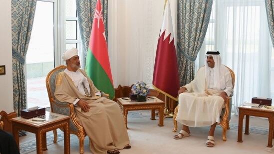 جلالة السلطان يتلقى برقية شكر من أمير قطر