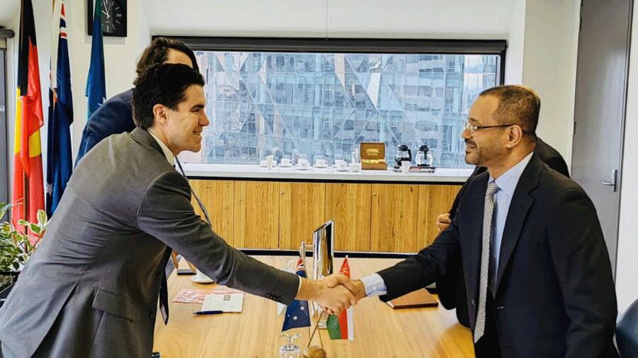 السيد بدر: لقائي بنائب وزيرة الخارجية الأسترالية مُثمر