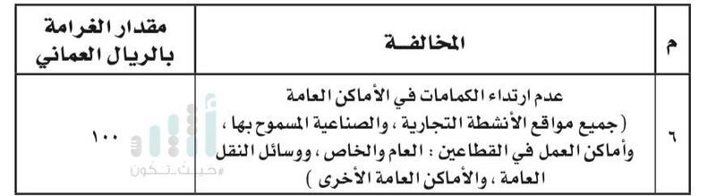 قرار جديد للشريقي: عدم لبس الكمامة بـ 100 ريال