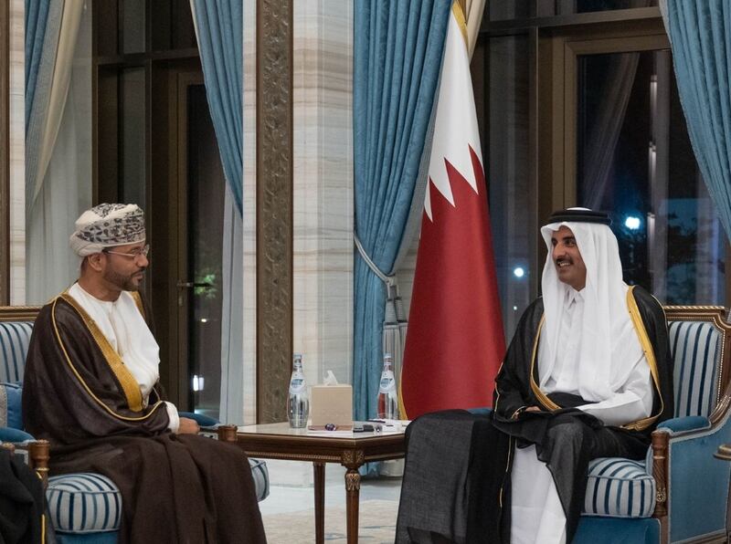 تحيات من جلالة السلطان إلى أمير قطر