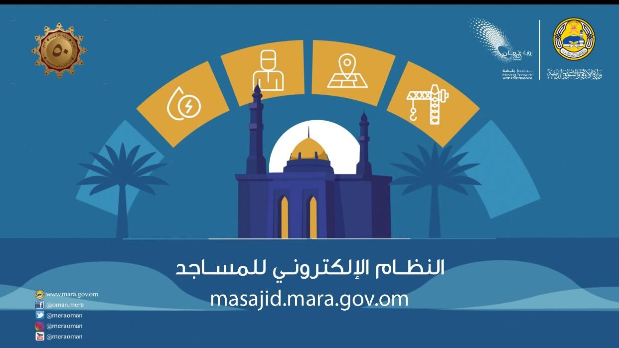 نظام إلكتروني للمساجد، وإيقاف الطلبات المتعلقة بها حتى بدء تشغيله