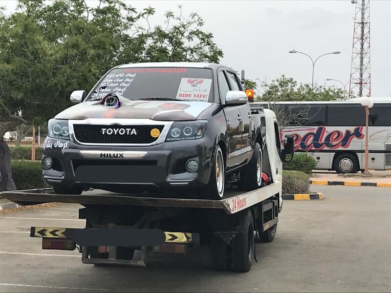 الشرطة تضبط مركبات أعدت للتفحيط