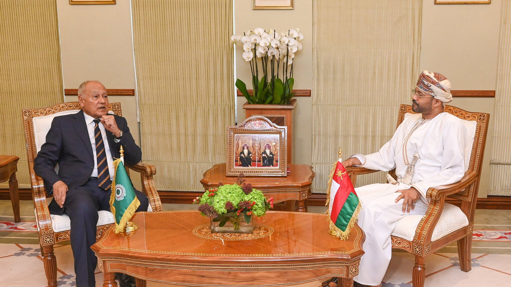 “تعزيز العمل العربي المشترك” في لقاء بين السيد بدر وأبو الغيط