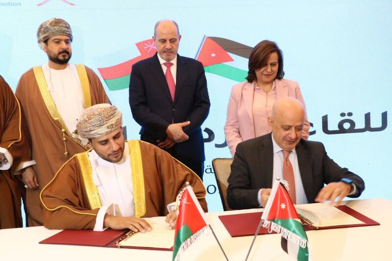 3 مذكرات تفاهم استثمارية وتجارية بين سلطنة عُمان والأردن