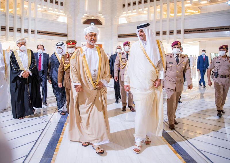 ماذا قال أمير قطر عن زيارة جلالة السلطان؟